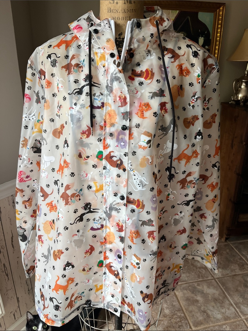 Disney Raining Cats & Dogs Raincoat 2xl new!